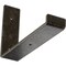 Ekena Millwork Steel Hanging Shelf Bracket, Antiqued Warm Silver 2"W x 10"D x 6 1/2"H BKTM02X10X06HSAWS - alternate 1
